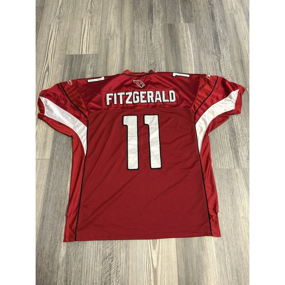 Arizona Cardinals Reebok NFL Larry Fitzgerald SB XLIII Jersey SIZE 54 - Picture 10 of 14